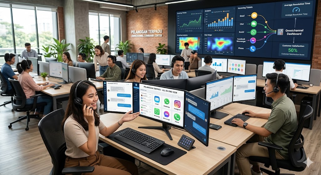 implementasi omnichannel untuk dukungan pelanggan terpadu