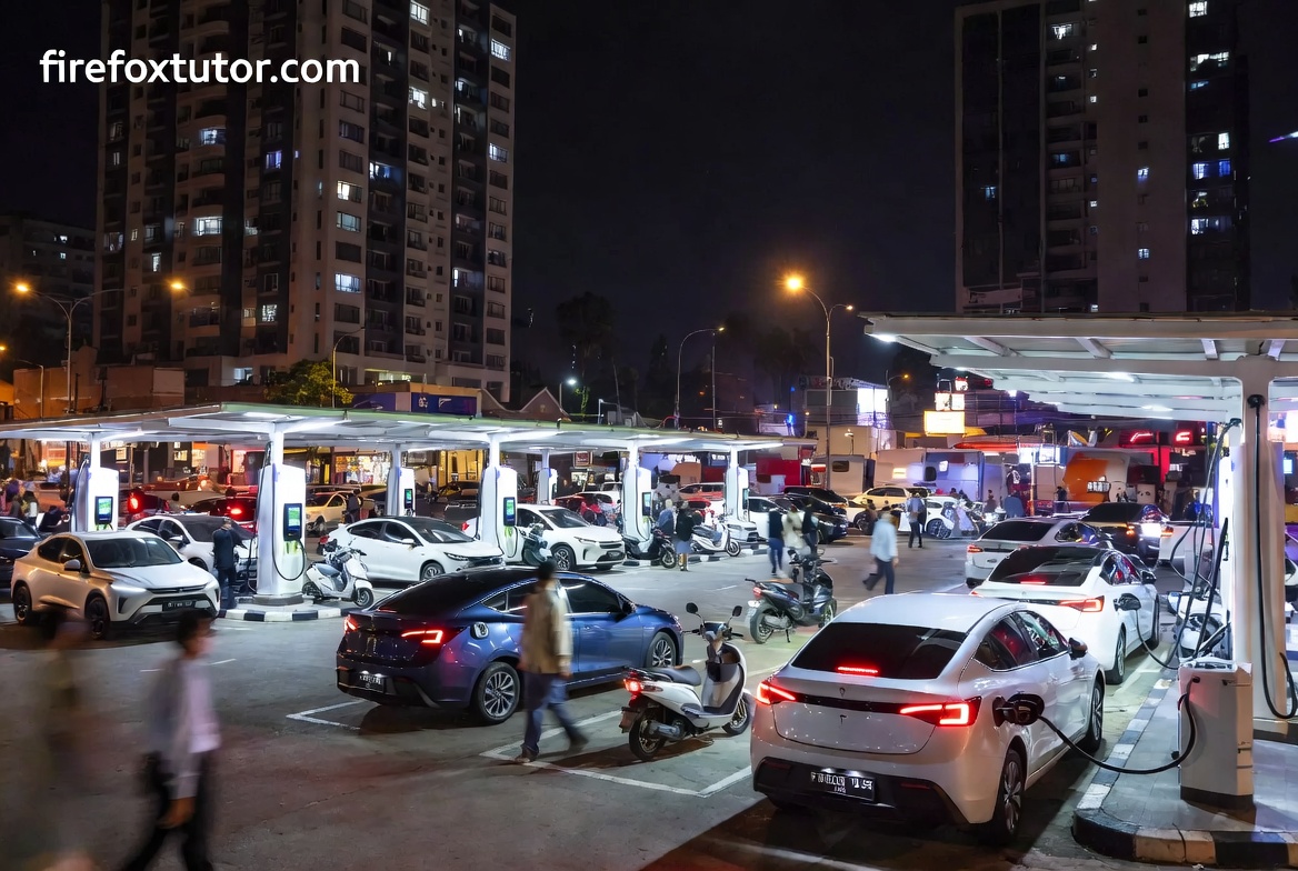 Masa Depan Kendaraan Listrik, Infrastruktur Pengisian Daya, SPKLU Indonesia, Mobil Listrik 2030, Battery Swap EV, Teknologi Fast Charging, Transisi Energi Hijau